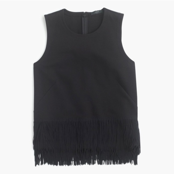 J. Crew - Sleeveless Fringe Top - Picture 2 of 3